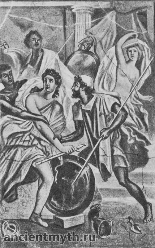 Odysseus mengenali Achilles