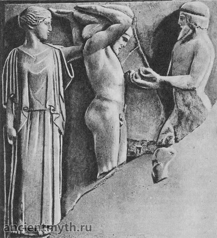 Atlas membawa apel ke Hercules dari Taman Hesperides