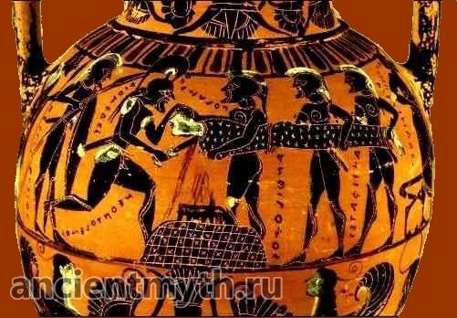 Neoptolemus sacrifices Polyxena