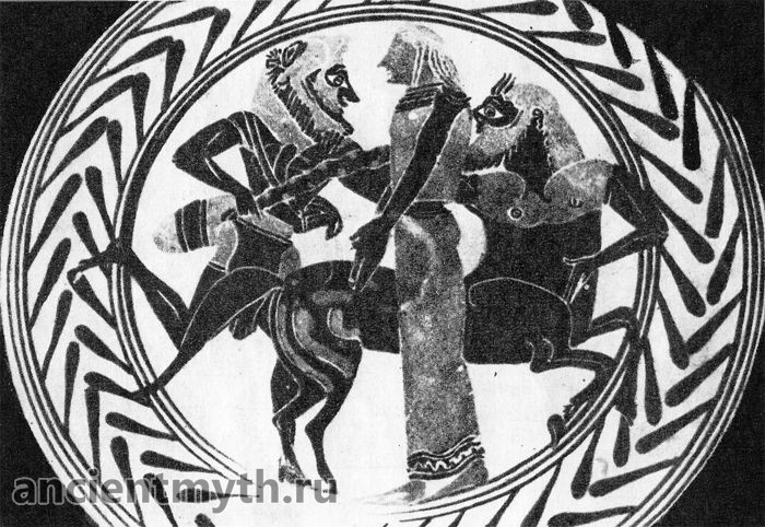Hercules kills the centaur Nessus